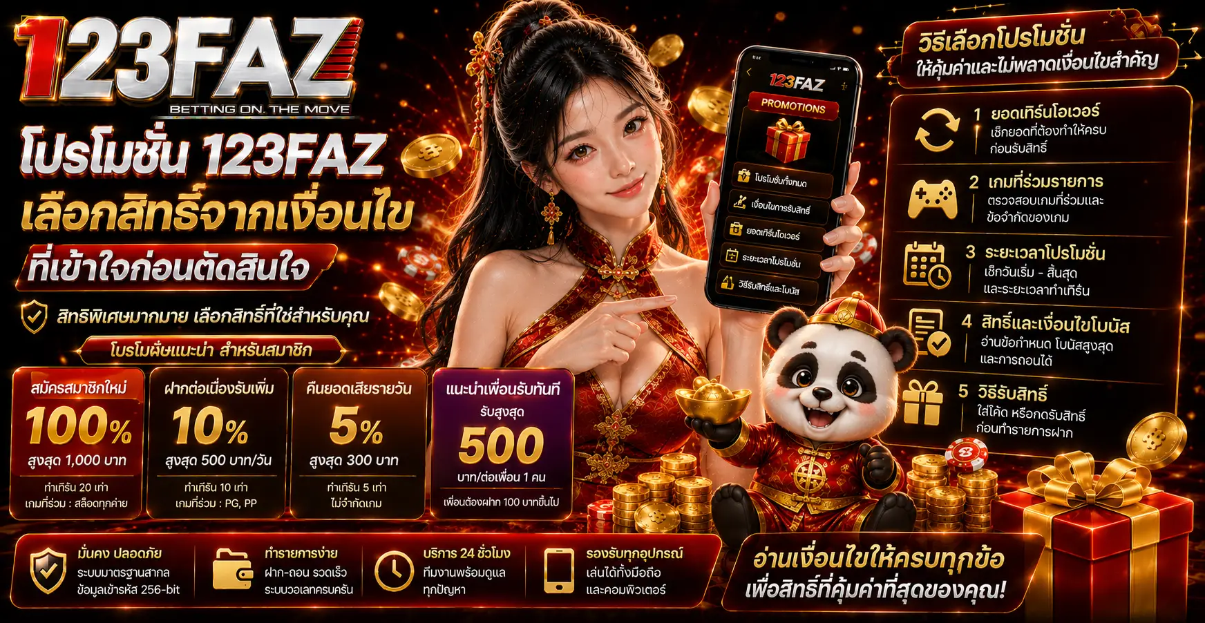 โปรโมชั่น 123faz เลือกสิทธิ์จากเงื่อนไขที่เข้าใจก่อนตัดสินใจ